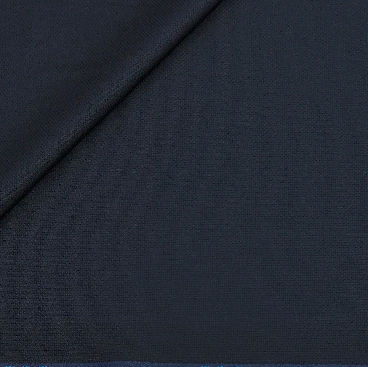 Trouser Fabric Canetti Italy Luxury Stretchable Poly Viscose Texture Colour Greyish Dark Blue